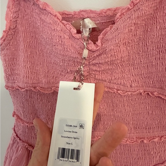 *NWT* LoveShackFancy Lovine Cotton Smocked Mini Dress - Picture 8 of 10